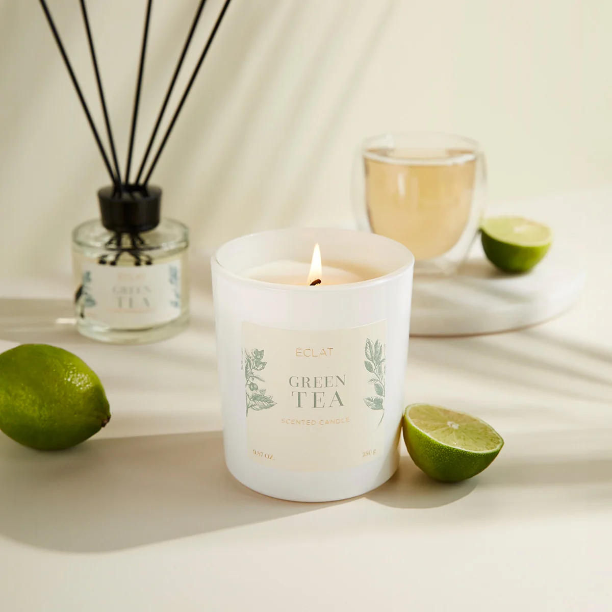 ÉCLAT Green Tea Duftkerze aus Sojawachs - Image 3