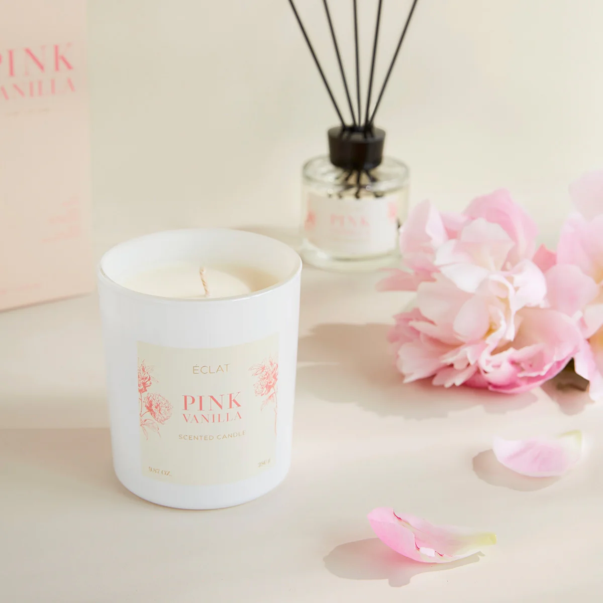 ÉCLAT Pink Vanilla Duftkerze aus Sojawachs - Image 3