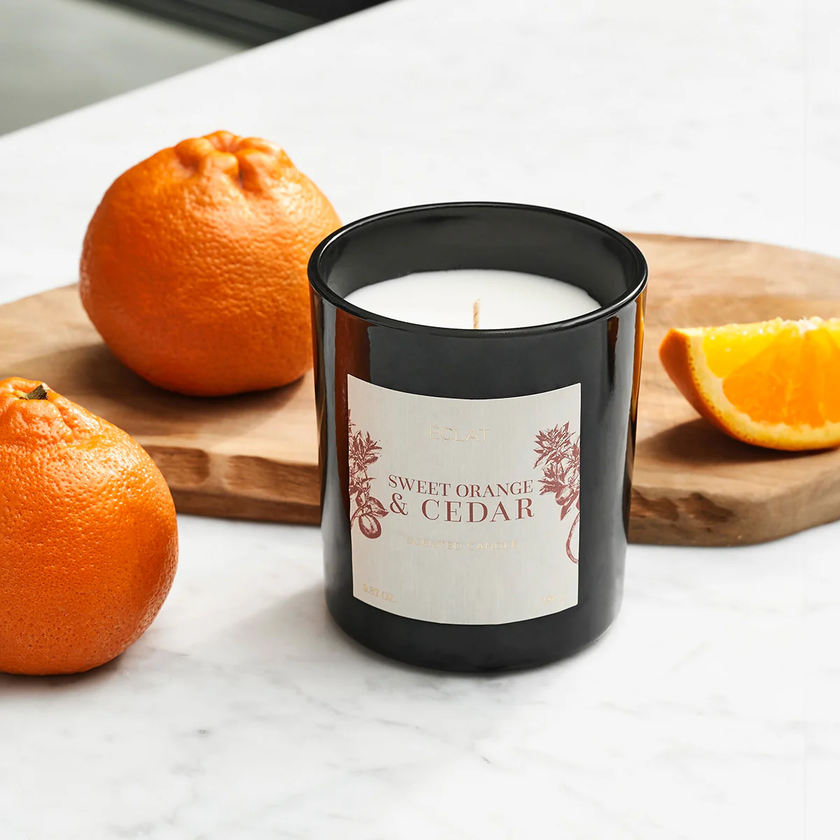 ÉCLAT Sweet Orange & Cedar Duftkerze aus Sojawachs - Image 2